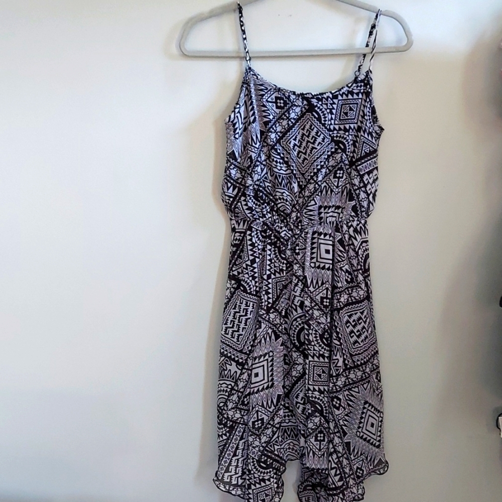 Black and White Shear Dress